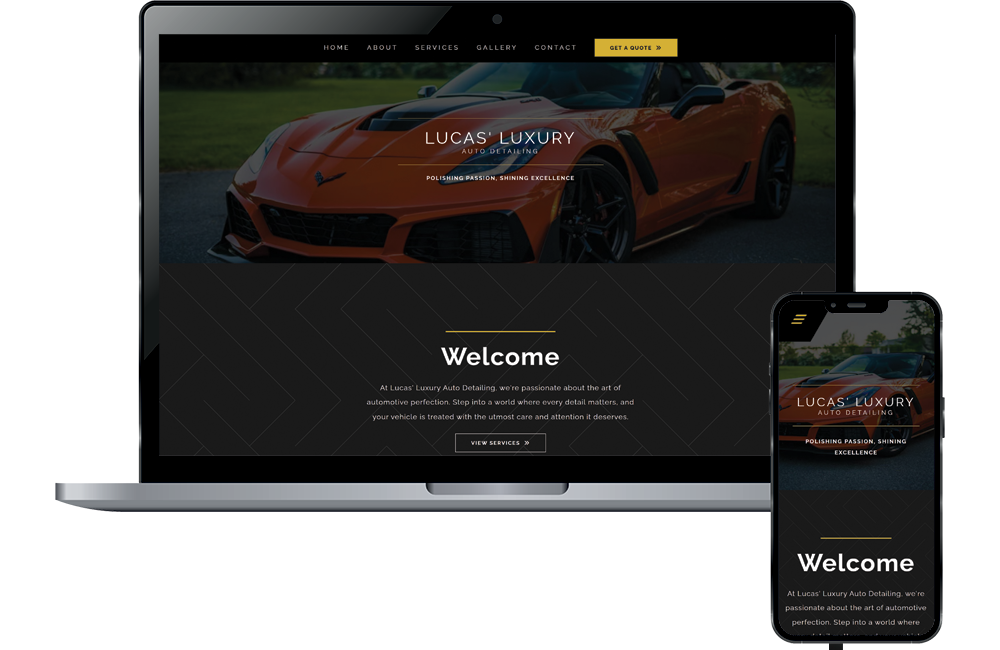 lucas' luxury web & mobile render