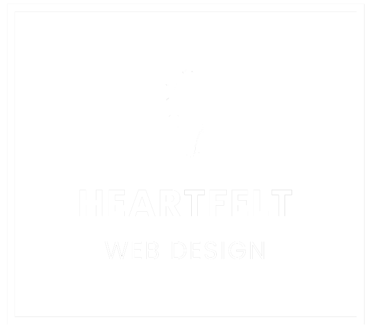 heartfelt web design white logo